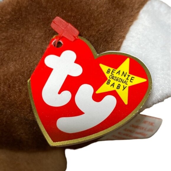 Ty Beanie Baby Stretch Ostrich Plush Toy Vintage Collectible 1997 Retired Brown/ - Picture 6 of 10